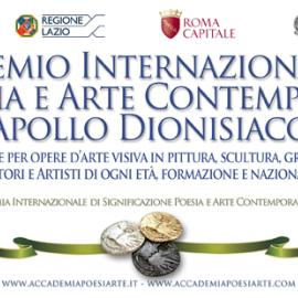 Il Premio Internazionale di Poesia e Arte Contemporanea Apollo dionisiaco 2019 invita alla celebrazione del senso della bellezza