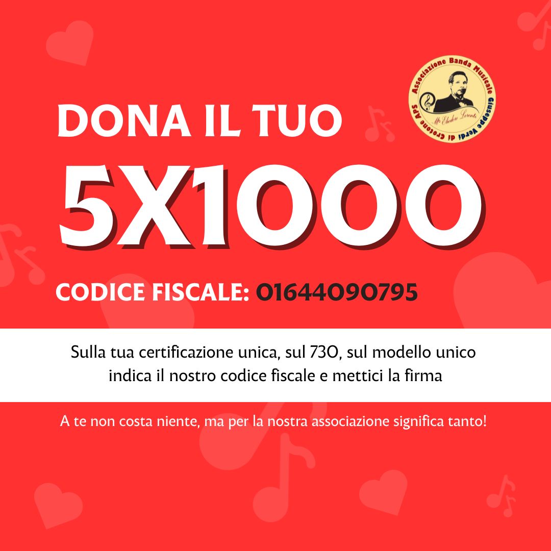 Dona il tuo 5x1000!