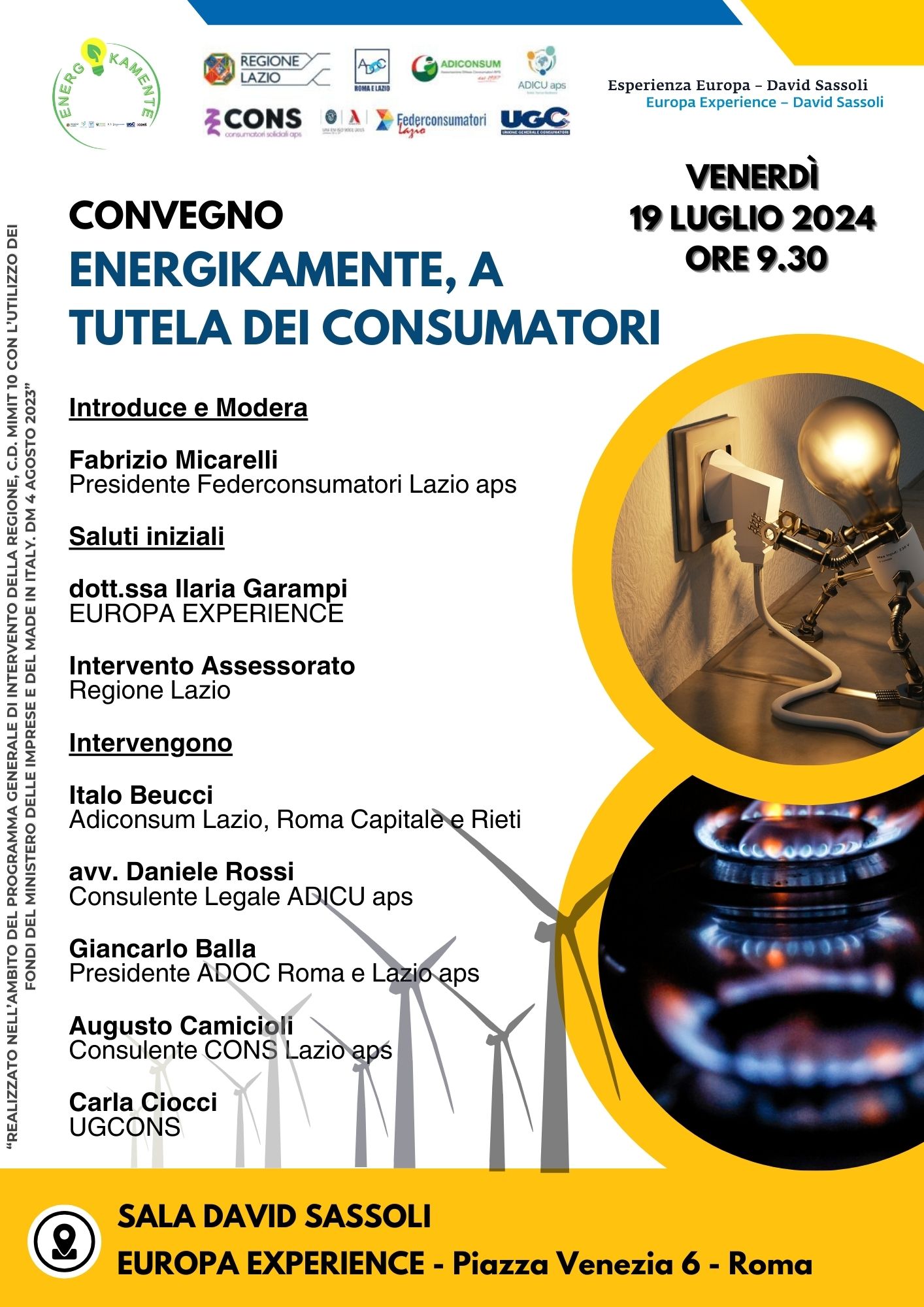 Convegno EnergiKamente a tutela dei consumatori