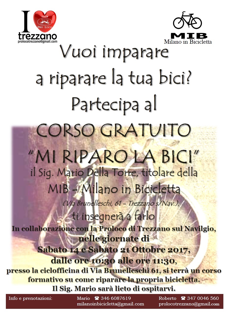 Vuoi la bicicletta.. riparala!