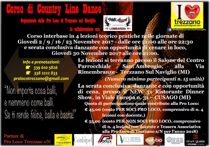 CORSO COUNTRY - 1°LEZIONE GRATUITA