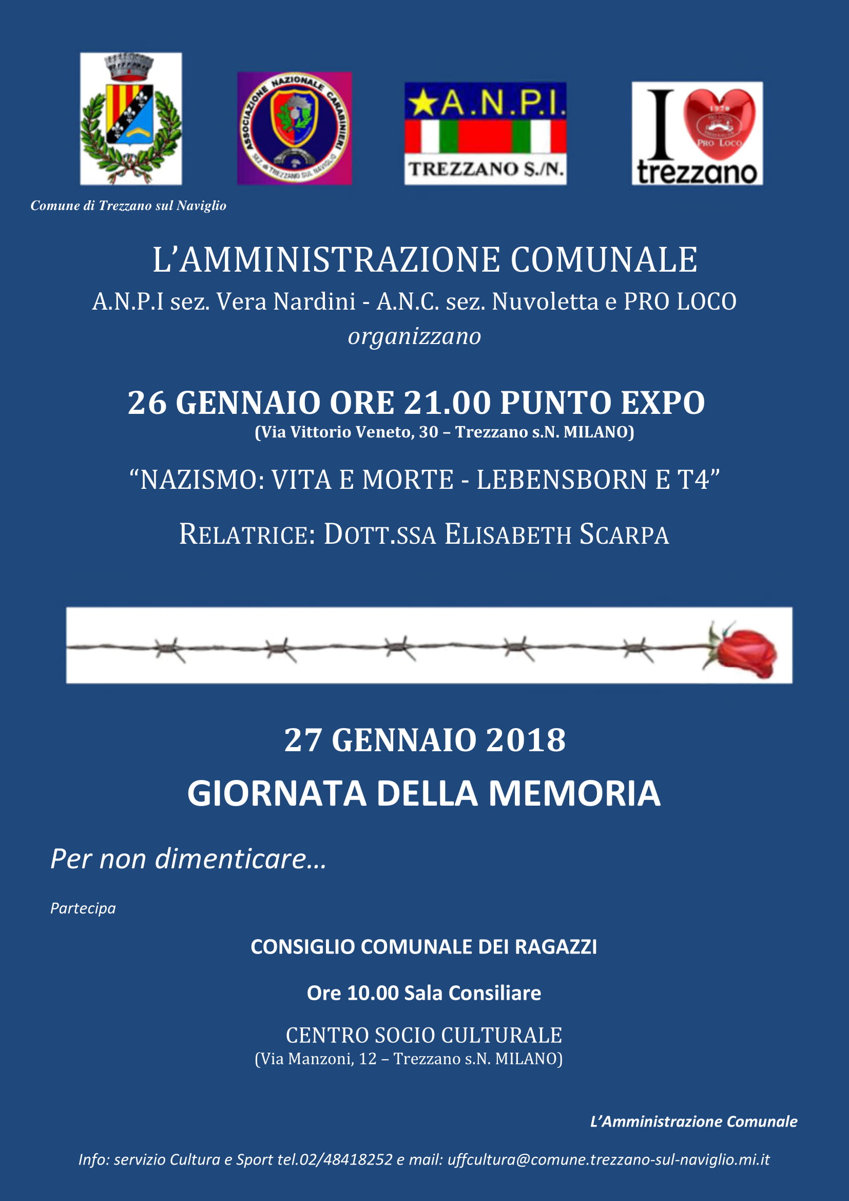 conferenza dal titolo "NAZISMO: VITA E MORTE - LEBENSBORN E T4"