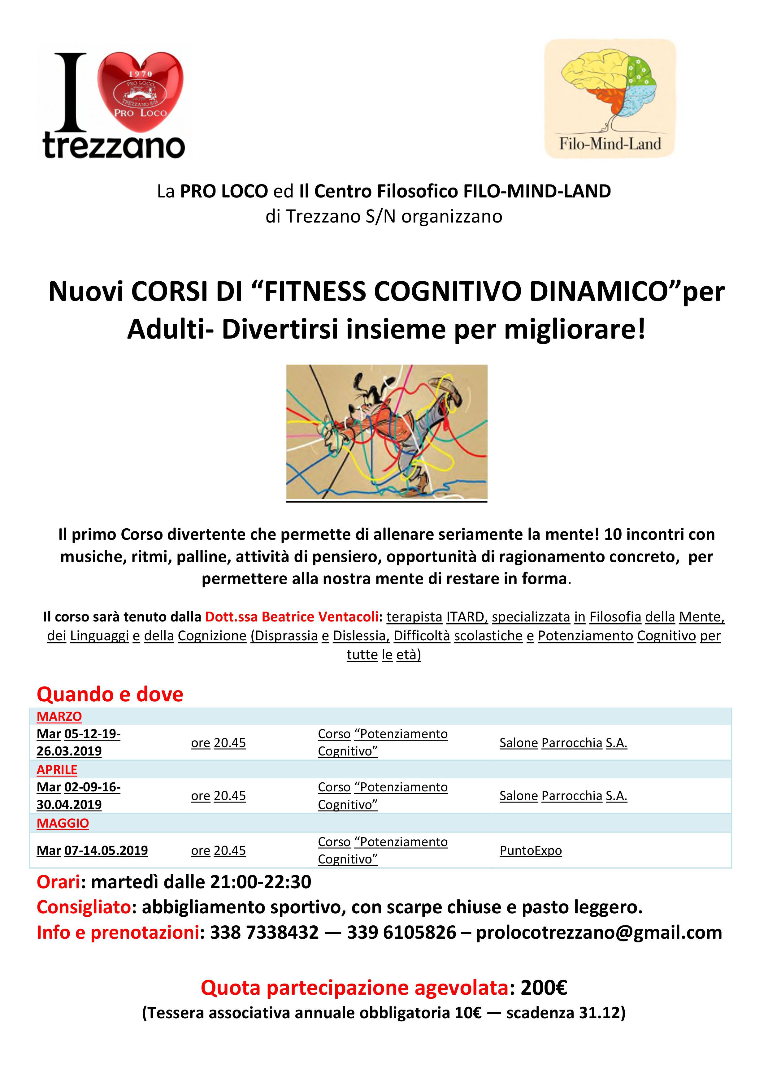 CORSO DI FITNESS COGNITIVO DINAMICO